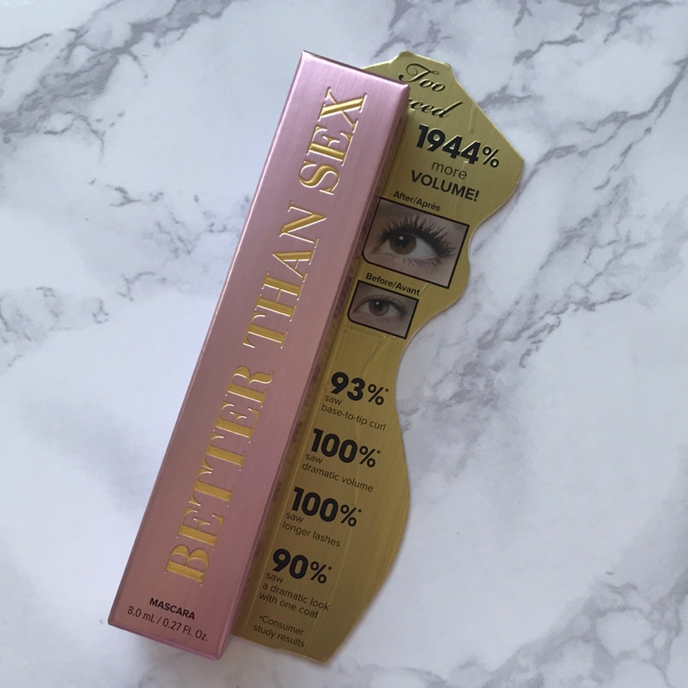 Too Faced better than sex mascara—new in box